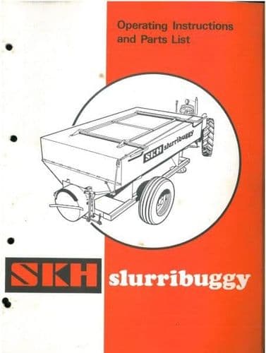 SKH Slurribuggy Operators Manual with Parts List