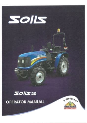 Solis 20 Tractor Operators Manual