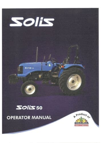 Solis 50 Tractor Operators Manual