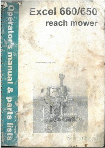 Spearhead Excel 650 & 660 Reach Mower Hedgetrimmer Operators Manual and Parts List