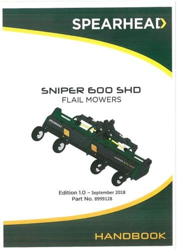 Spearhead Flail Mower Sniper 600 SHD Operators Manual