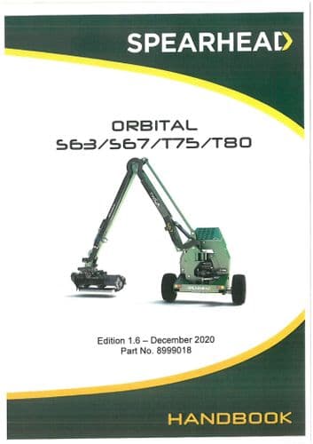 Spearhead Reach Mower Orbital S63 S67 T75 T80 Operators Manual