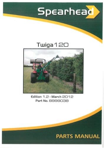 Spearhead Reach Mower Twiga 120 Parts Manual