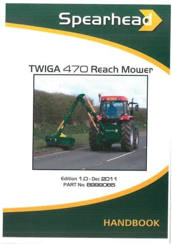 Spearhead Reach Mower Twiga 470 Hedgetrimmer Operators Manual