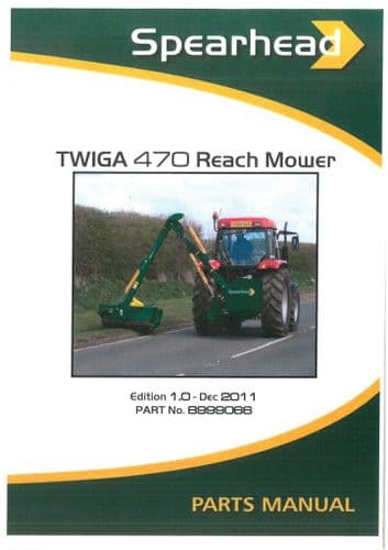 Spearhead Reach Mower Twiga 470 Parts Manual