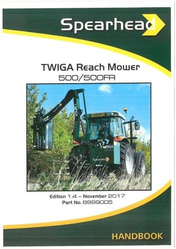 Spearhead Reach Mower Twiga 500 & 500FR Operators Manual