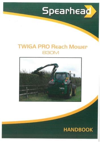 Spearhead Reach Mower Twiga Pro 830M Operators Manual