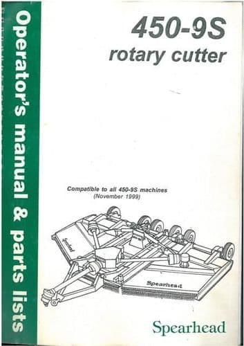 Spearhead Rotary Cutter 450-9S Operators & Parts Manual