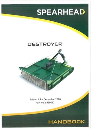 Spearhead Rotary Cutter Destroyer Operators Manual