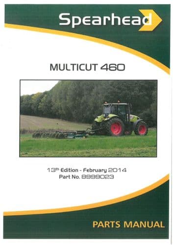 Spearhead Rotary Mower Multicut 460 Parts Manual