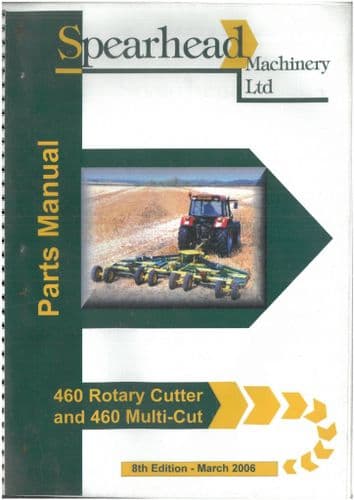 Spearhead Rotary Mower Multicut 460 & Rotary Cutter 460 Parts Manual