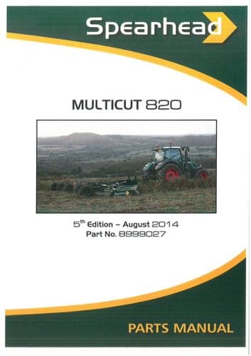 Spearhead Rotary Mower Multicut 820 Parts Manual