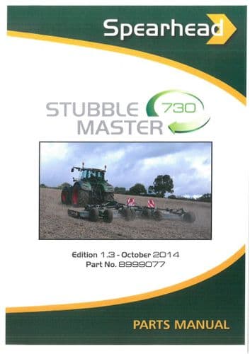 Spearhead Stubble Master 730 Parts Manual