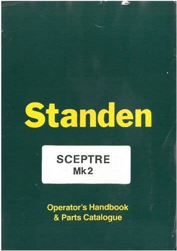 Standen Sceptre Mk2 Sugar Beet Harvester Operators Manual and Parts List