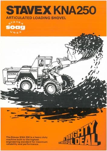 Stavex Wheel Loader Loading Shovel KNA250 Brochure