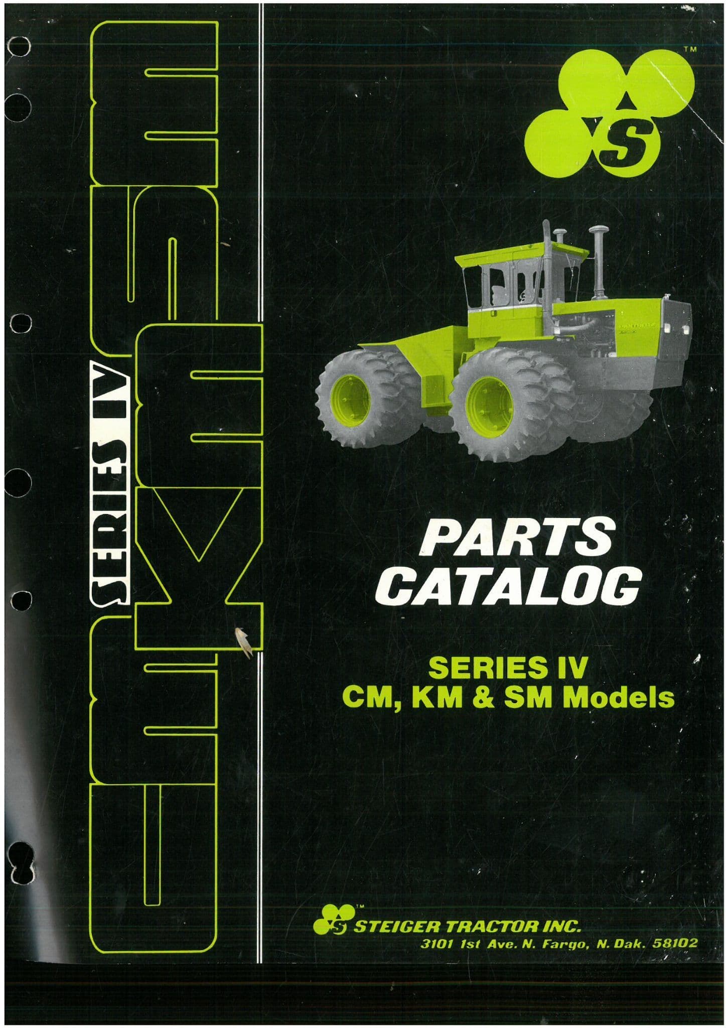 Steiger Tractor Series IV CM KM & SM Parts Manual