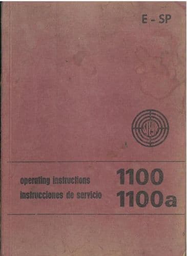 Steyr Tractor 1100 & 1100a Operators Manual