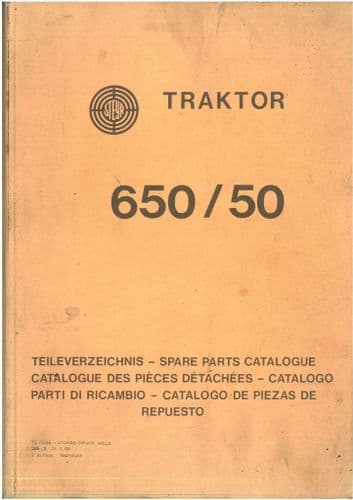 Steyr Tractor 650/50 Parts Manual
