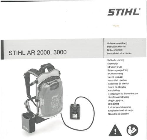 Stihl Backpack Battery AR2000 & AR3000 Operators Manual