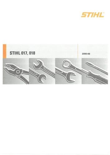 Stihl Chainsaw 017 018 Workshop Service Manual