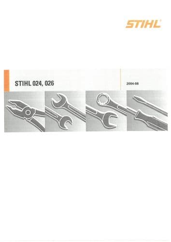 Stihl Chainsaw 024 026 Workshop Service Manual