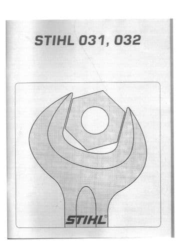 Stihl Chainsaw 031 032 Workshop Service Manual