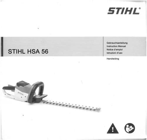 Stihl Chainsaw HSA56 Operators Manual - ORIGINAL