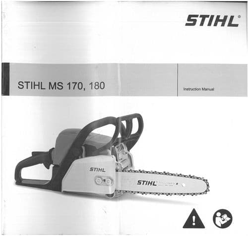 Stihl Chainsaw MS170 MS180 Operators Manual