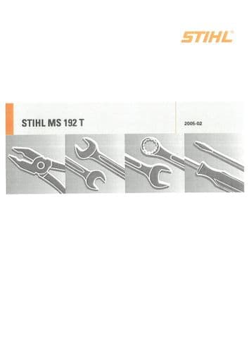 Stihl Chainsaw MS192T Workshop Service Manual
