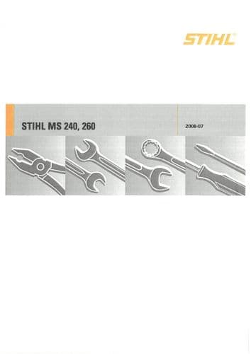 Stihl Chainsaw MS240 MS260 Workshop Service Manual
