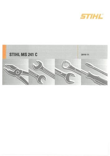 Stihl Chainsaw MS241C Workshop Service Manual