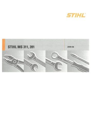 Stihl Chainsaw MS311 MS391 Workshop Service Manual