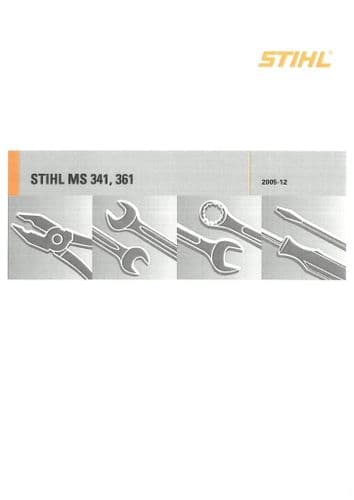Stihl Chainsaw MS341 MS361 Workshop Service Manual