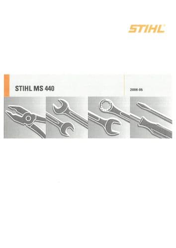 Stihl Chainsaw MS440 Workshop Service Manual