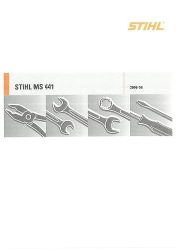 Stihl Chainsaw MS441 Workshop Service Manual