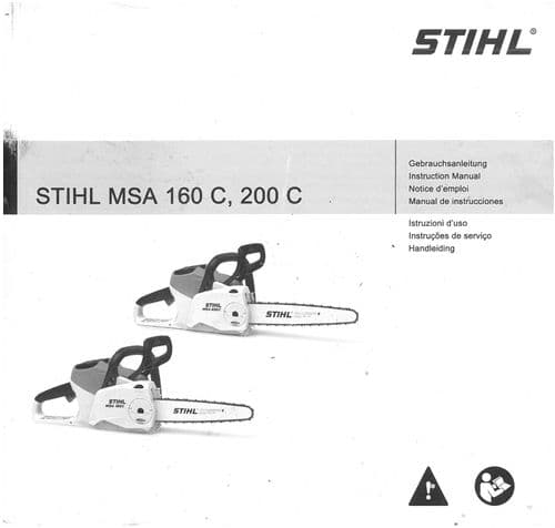 Stihl Chainsaw MSA160C MSA200C Operators Manual