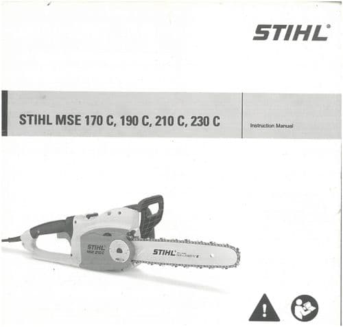 Stihl Chainsaw MSE 170C 190C 210C 230C Operators Manual