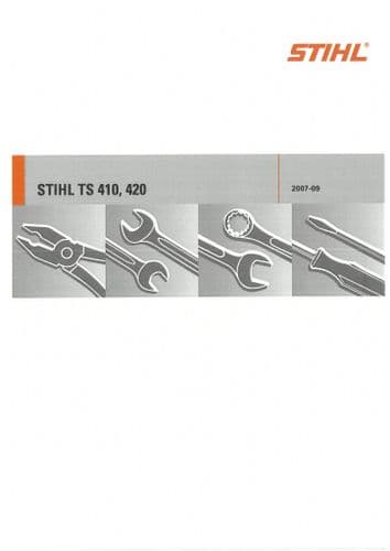 Stihl Concrete Saw TS410 & TS420 Workshop Service Manual