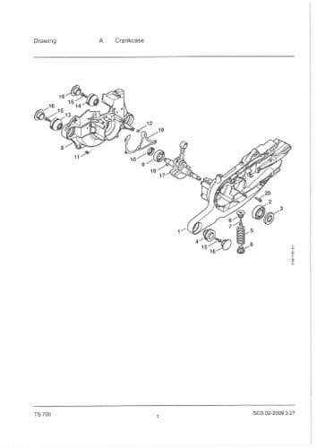 Stihl Concrete Saw TS700 - 4224 Parts Manual