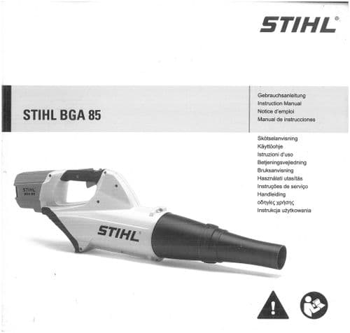 Stihl Cordless Blower BGA85 Operators Manual