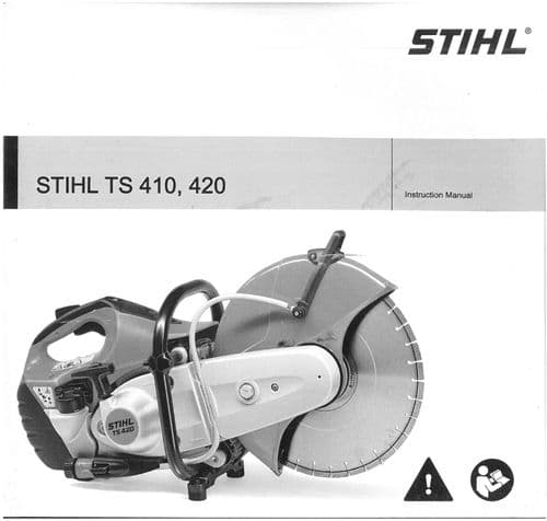 Stihl Disc Cutter TS410 TS420 Operators Manual - Block Cutter