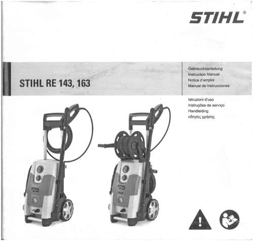 Stihl Electric Pressure Washer RE143 RE163 Operators Manual