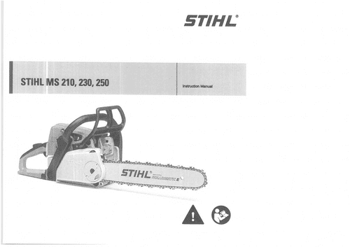 Stihl MS Chainsaw 210 230 250 Operators Manual