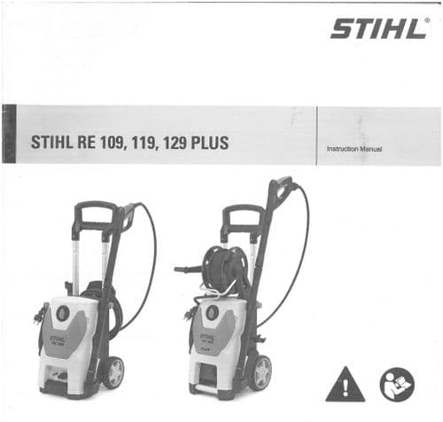 Stihl Pressure Washer RE109 RE119 RE129 Plus Operators Manual