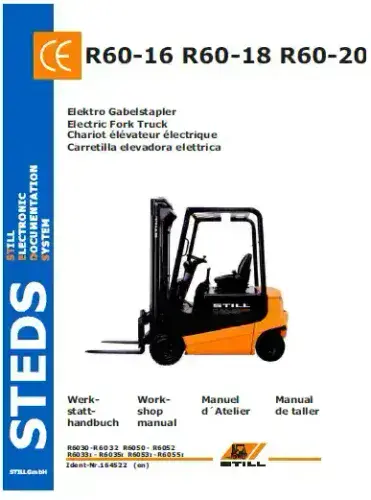 Still Forklift R60-16 R60-18 R60-20 Workshop Manual
