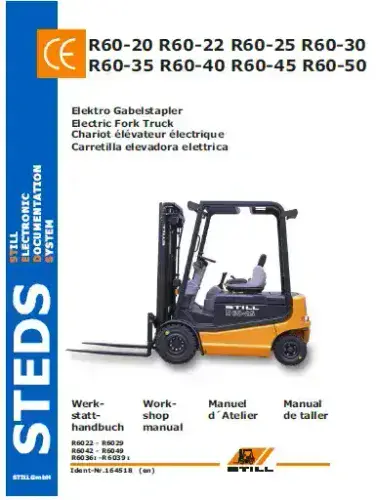 Still Forklift R60-20 R60-22 R60-25 R60-30 R60-30 R60-35 R60-40 R60-45 R60-50 Workshop Manual