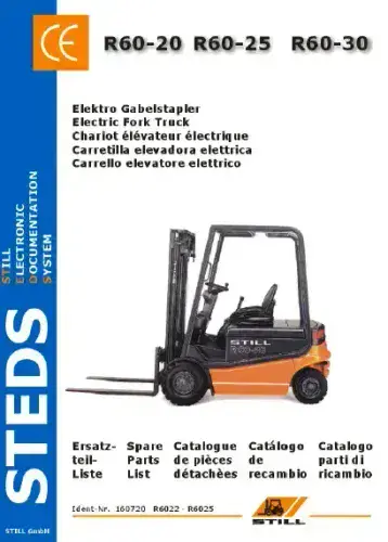 Still Forklift R60-20 R60-25 R60-30 Parts Manual