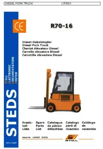 Still Forklift R70-16 Parts Manual