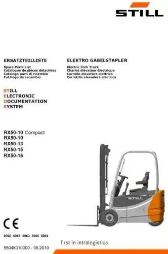 Still Forklift RX50-10 Compact RX50-10 RX50-13 RX50-15 RX50-16  Parts Manual