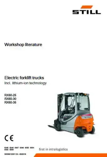 Still Forklift RX60-25 RX60-30 RX60-35 Workshop Manual